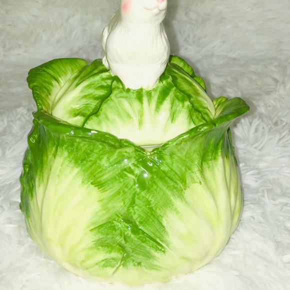 Rabbit Hopper Lane Cabbage Pottery - Picture 2 of 15